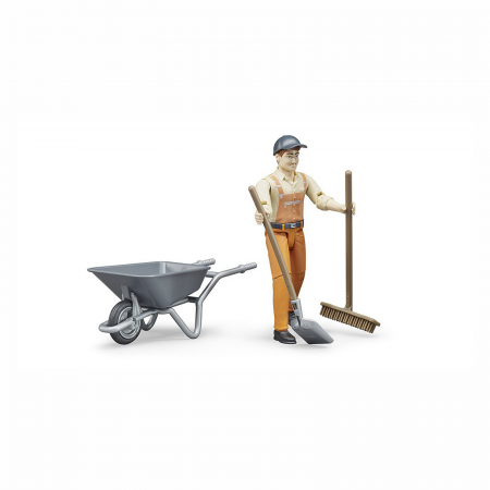 Set figurină lucrător construcții cu accesorii [1]