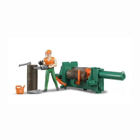7.3. Figurine - Jucarie - Set Figurina lucrator forestier cu accesorii 62650 Bruder 62650  
