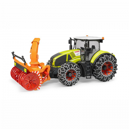 7.6. Tractoare & Utilaje Agricole - Jucarie - Tractor cu lanturi de zapada si freza Claas Axion 950 03017 Bruder 03017  