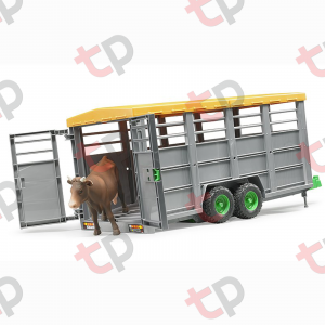 Jucarie - Remorca transport vite & 1 vaca 02227 Bruder 02227   [2]
