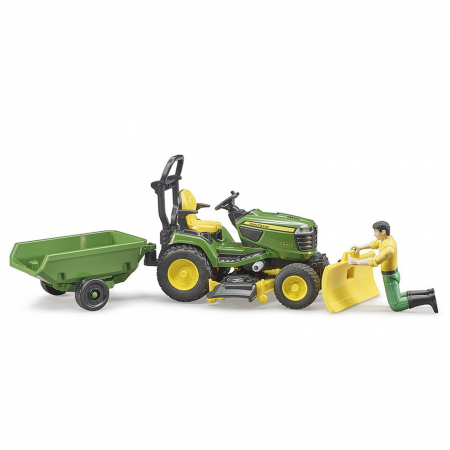 Jucarie - Tractor de cosit John Deere cu Remorca basculabilasi accesorii - 2020 62104 Bruder 62104 [3]