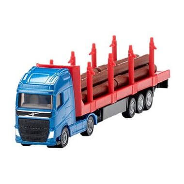 7.9. Utilaje Forestiere - Jucarie - Camion MAN cu remorca de transport lemne 1659 Siku 1:87 01659