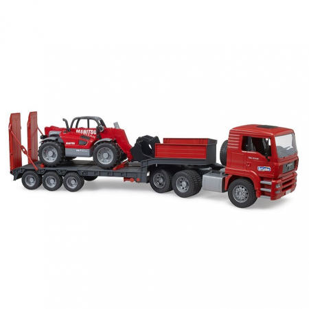 7.8. Utilaje de Construcții - Jucarie - Camion MAN TGA cu incarcator telescopic Manitou MLT 633 02774  