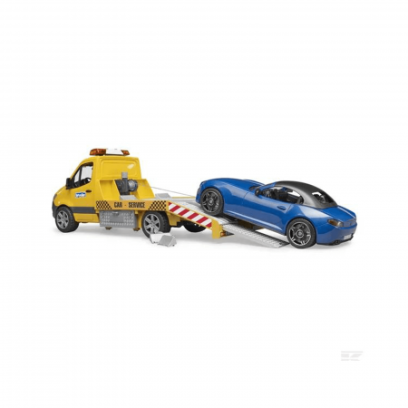 Jucarie - Autoplatforma MB Sprinter cu masina Roadster si modul de sunet si lumini 2675 [3]
