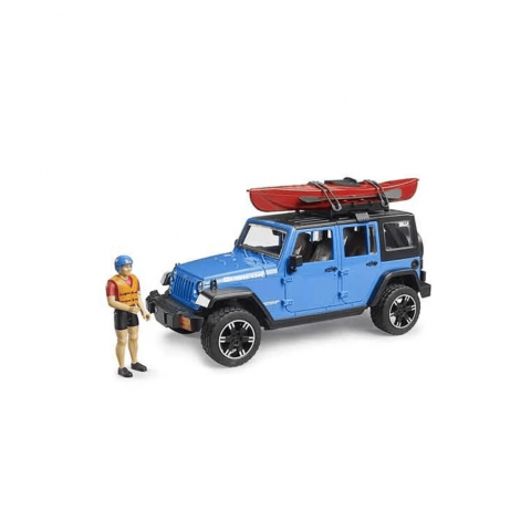 7.5. Rolly Toys - Jucarie - Jeep Wrangler Rubicon Unlimited cu caiac si figurina