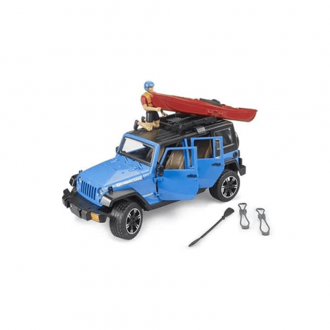 Jucarie - Jeep Wrangler Rubicon Unlimited cu caiac si figurina [1]