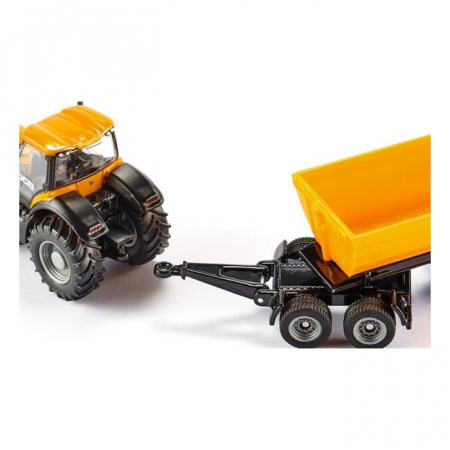 Jucarie - Tractor JCB 8250 cu remorca basculabila 1858 Siku 1:87 01858 [5]