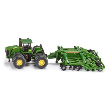 7.20. SIKU - Jucarie - Tractor John Deere 9630 cu cultivator Amazone Centaur 1856 Siku 1:87 01856