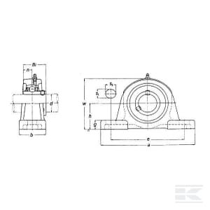 Lagar cu rulment UCP 211 *55 [2]