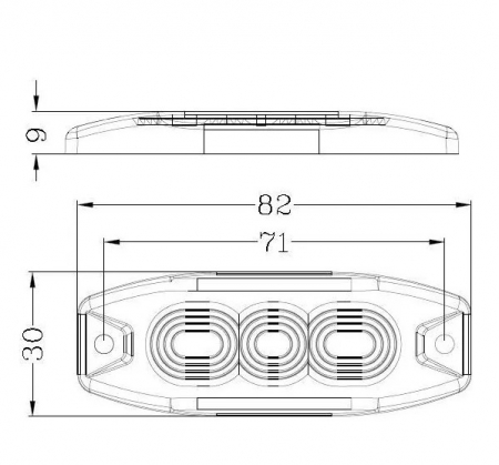Lampa de avertizare 3 leduri LA20073 8719493038088   [2]