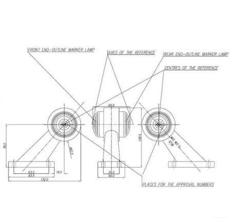Lampa LED gabarit remorca LA35008 8719607102582   [2]