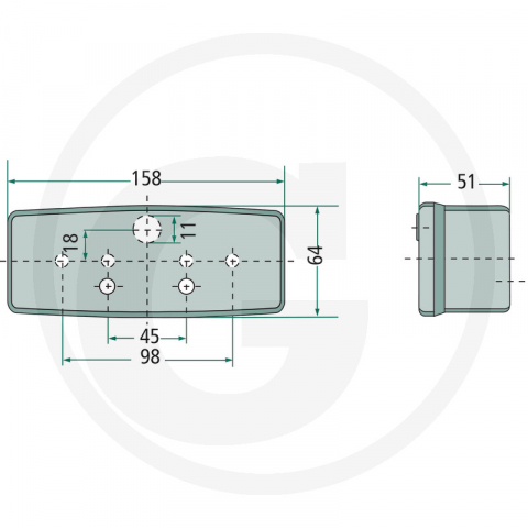 Lampa semnalizare spate Hella- stanga 4552SE 997111011 [1]