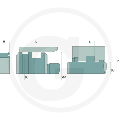 Manseta hidraulica 32 x 40 x 8  mm  Granit Parts [2]
