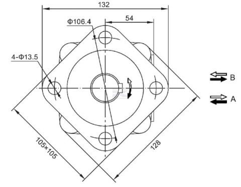 Motor hidraulic orbital BMS 200 cc D=32mm 87000811 | Tehnica Popan [2]