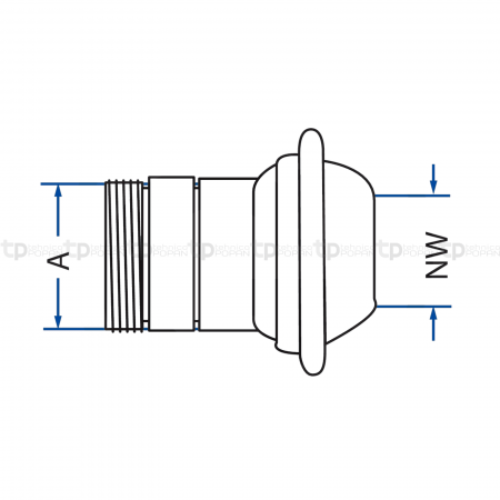 Cupla tata vidanja 120 / 5" cu filet exterior - Italian 4050220587   [1]