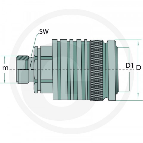 Mufa cuplare mama M16 x 1,5 [1]