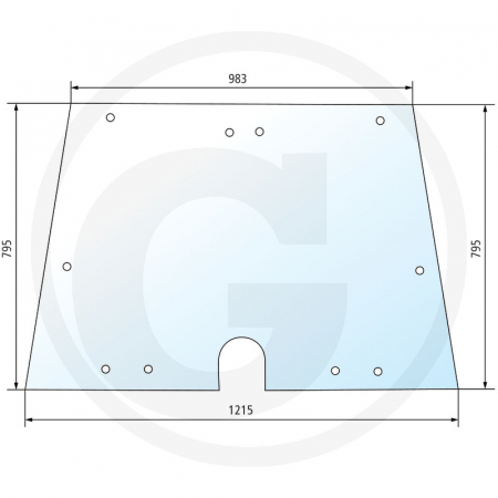 Tipuri de tractoare: 65-46DT, 55-66, 60-66, 70-66, 80-66DT, 466, 566, 666, 766; Cabina: Siac 24/25 - Parbriz 650886108 9961028  