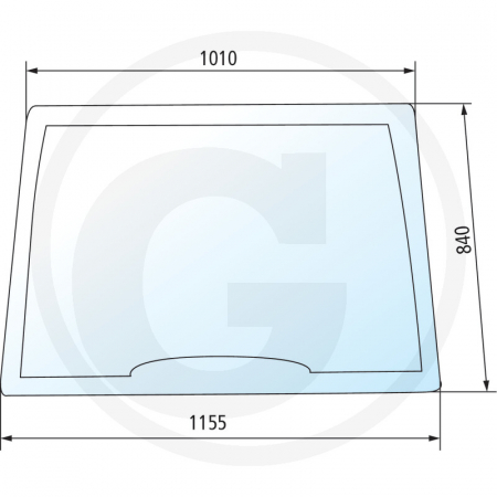 Tipuri de tractoare: JX 1070U, 1080U, 1090U, 1100U, JX 70U, 80U, 90U, 100U - Parbriz 650886554 82002183  