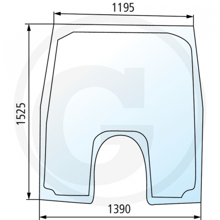 Tipuri de tractoare: MX 180, 200, 210, 220, 230, 240, 255, 270, 285 - Parbriz 650S456379 87456379  