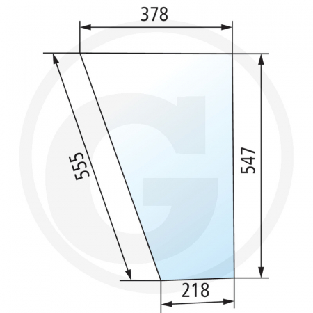 Tipuri de tractoare: Favorit 610, 611, 612, 614, 615 - Geam fata (dedesubt) 650S1500190040 281500190040  