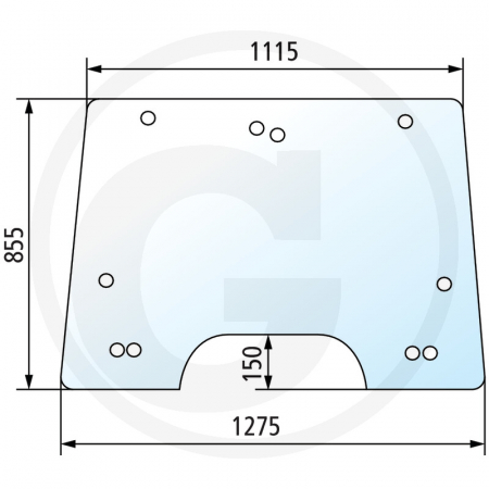 Tipuri de tractoare: 5410, 5420, 5425,  5430, 5435, 5440, 5445, 5450, 5455, 5460, 5465, 5470, 5475, 5480, 6445, 6455, 6460, 6465, 6470, 6475, 6480, 6485, 6490, 6495, 6497, 6499, 7465, 7475, 7480, 7485 - Parbriz 65015016 4272738M1  