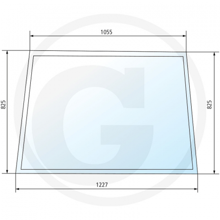 Tipuri de tractoare: 1640, 1830, 1840, 2030, 2040, 2130, 2140, 3030, 3130, 3140 - Parbriz fix 650880191 40-601  