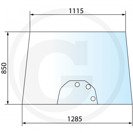Tipuri de tractoare: 5410, 5420, 5425,  5430, 5435, 5440, 5445, 5450, 5455, 5460, 5465, 5470, 5475, 5480, 6445, 6455, 6460, 6465, 6470, 6475, 6480, 6485, 6490, 6495, 6497, 6499, 7465, 7475, 7480, 7485 - Parbriz 65015020 4282184M1  