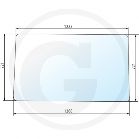 Tipuri de tractoare: F 100, 110, 115, 120, 130, 140 - Parbriz 650886293 5158493  