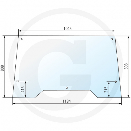 Tipuri de tractoare: 433, 533, 633, 733, 833, 933; Cabina: Standard - Parbriz Case IH 650886523 1332391C1  