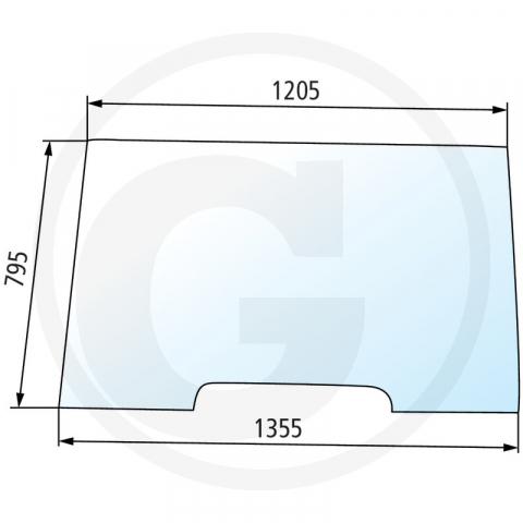 Tipuri de tractor: MX 100, 110, 120, 135, 150, 170, 80C, 90C, 100C, CX 50, 60, 70, 80, 90, 100 - 650S0034A5 Parbriz Case IH