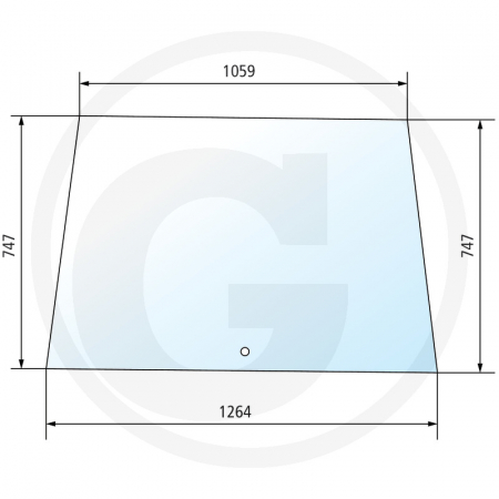 Tipuri de tractoare: 820, 1120, 2030, 2130, 3130; Cabina: Fritzmeier Europa II 9101 - Parbriz 650880604 520421  