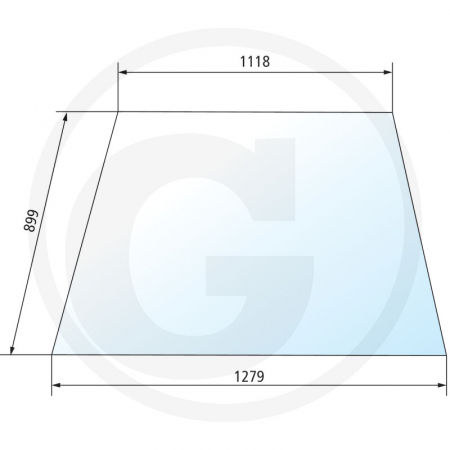 Tipuri de tractoare: 6120, 6130, 6140, 6150, 6160, 6170, 6180, 6190, 8110, 8120, 8130, 8140, 8150, 8160, 8170, 8180 - Parbriz fara gauri 650815025 3902148M1  