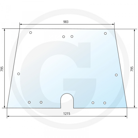 Tipuri de tractoare: 65-46DT, 55-66, 60-66, 70-66, 80-66DT, 466, 566, 666, 766; Cabina: Siac 24/25 - 650886108 Parbriz Fiat