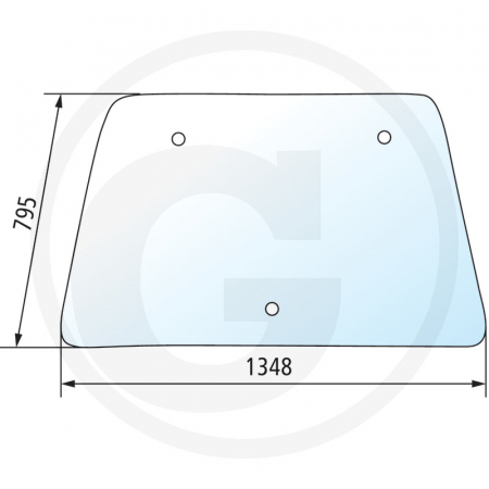 Tipuri de tractoare: 6100, 6200, 6300, 6400, 6500, 6506, 6600, 6800, 6900, SE 6100, 6200, 6300, 6400 - Parbriz fix 650S78733 L213346  