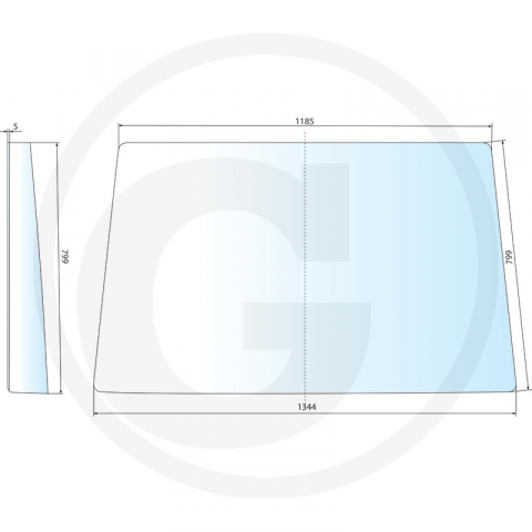 Tipuri de tractoare: 6100, 6200, 6300, 6400, 6500, 6506, 6600, 6800, 6900, SE 6100, 6200, 6300, 6400 - Parbriz John Deere L213346