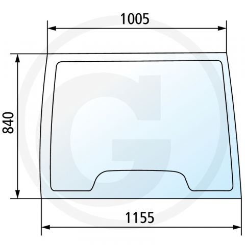 Tipuri de tractoare: TS 90, 100, 110, 115 - Parbriz New Holland serie TS 82011530 650S811513 82011530 84256438