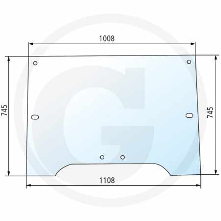Tipuri de tractoare: 8060, 8070, 8080, 8090, 8100, 8110, 8120, 8130; Cabina: SK I cu 1 usa - Parbriz reglabil 650885720 1-34-171-145  