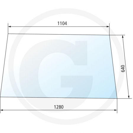 Tipuri de tractoare: 820, 1120, 2030, 2130, 3130; Cabina: Fritzmeier Europa II 9101 - Geam spate 650880906 520416  