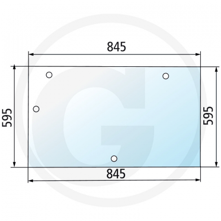 Tipuri de tractoare: 743XL, 745XL, 844XL, 856XL, 595XL, 695XL, 795XL; Cabina: XLN - Parbriz spate Case IH 650S35079C1 1535079C2  