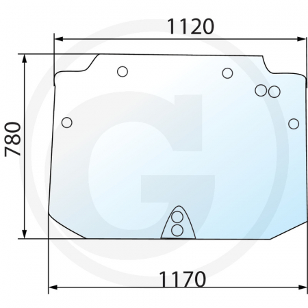 Tipuri de tractoare: Quantum 65C, 65V, 75C, 75N, 75V, 85C, 85N, 85V, 95C, 95V - Parbriz spate Case IH 650S911502 44911502  
