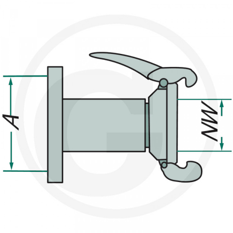 Piesa mama cu flansa 4'' sistem Italian [1]