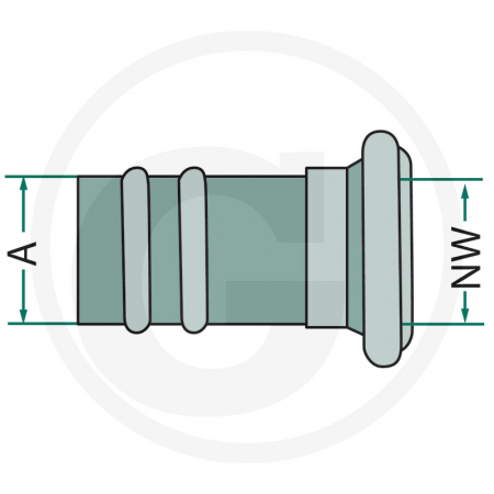 Cupla mama vidanja cu stut 4" Bauer 4050220445   [1]