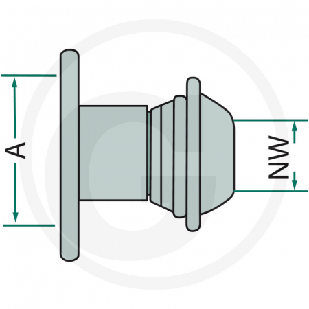 Cupla tata cu flansa 100/6" Italian 4050220594 [1]