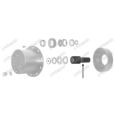 Pinion central planetara ZF APL 325 Z=18/18 26/6406-1 [2]