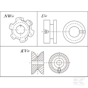 Pinion lant Mig 8 x 31 *25 mm Z5 [1]