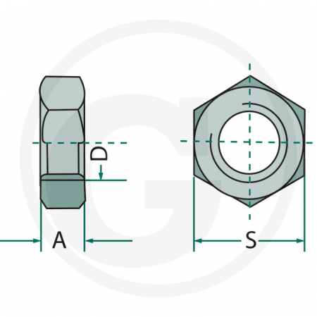 Piulita hexagonala M10x1 487934021 [1]