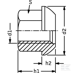 Piulita prezon M18  x 1,5 mm [1]