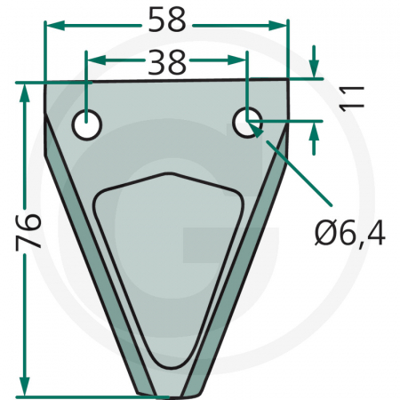 Placute fara bolt mici 525580200901/25 GB2730 580200901   [1]