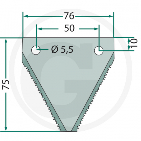 Placute scurte cu zimt DIN75 53095   [1]