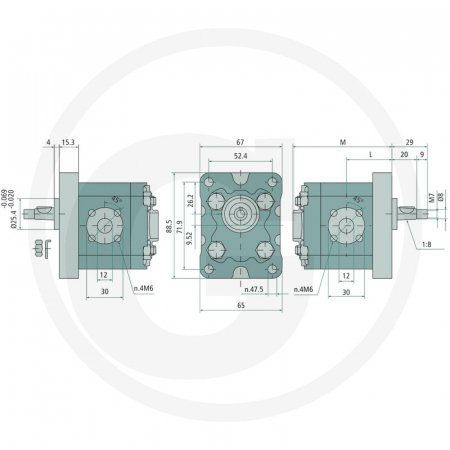 Pompa hidraulica Gr-1 2 87001561 PLP10.2D0-81E1   [1]